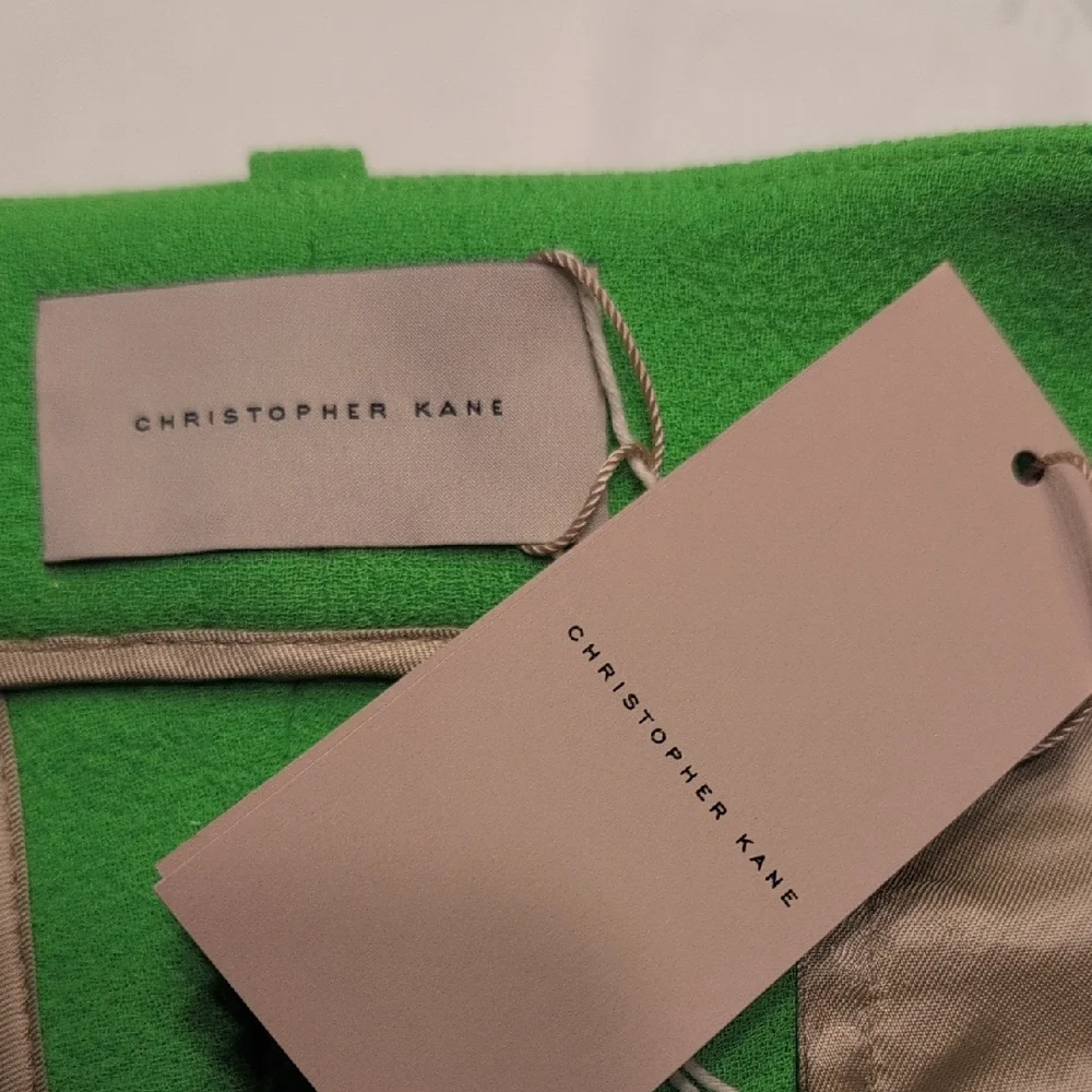 NWT Christopher Kane Wool Crepe Wide‎ Leg Cuffed Pants Size IT46/US10 - Picture 7 of 13